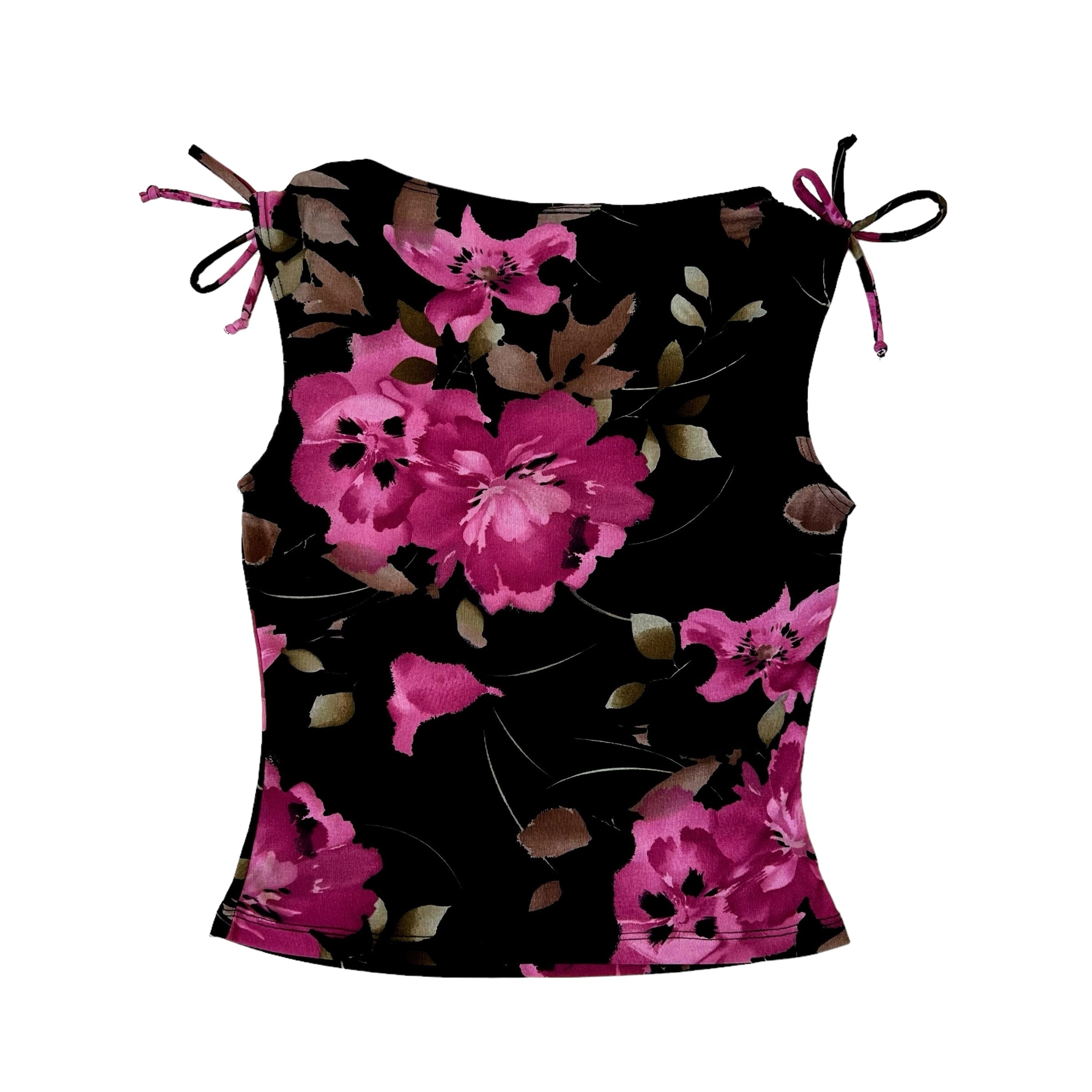90s Sleeveless Floral Top (M)