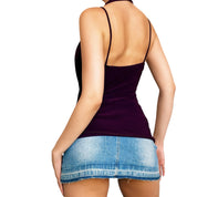 90s Purple Butterfly Halter Top (S/M)