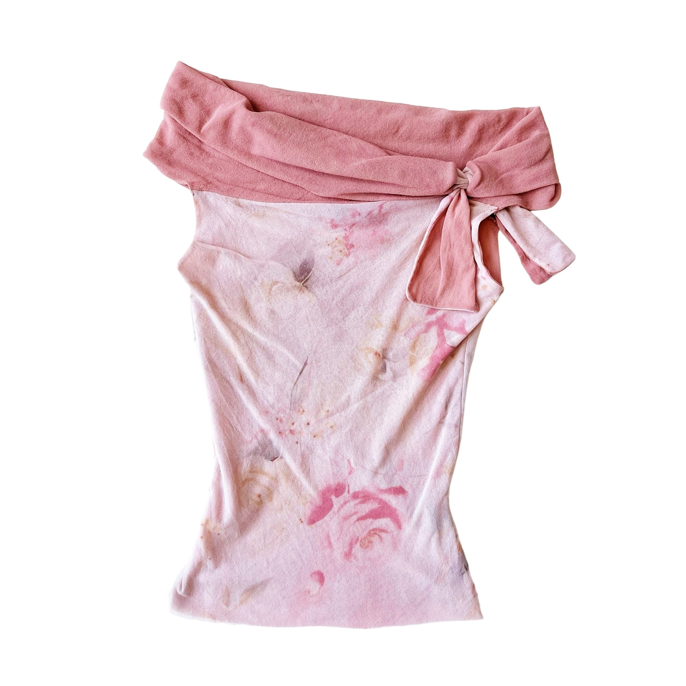 Early 2000s Rosy Pink Floral Top (S)
