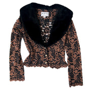 Ann Ferriday Furry Lace Cardigan (M)