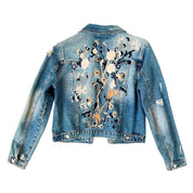 Bebe Embroidered Denim Jacket (M)