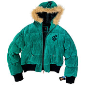 Rocawear Suede Emerald Puffer Jacket (M)