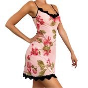 Vintage Floral Micro Mesh Slip (S)