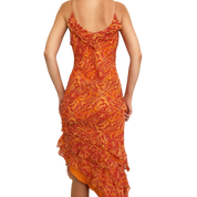 Vintage Vibrant Beaded Silk Dress (XS)