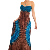 Strapless Tie Dye Maxi Dress (XS/S)