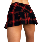 90s Plaid Micro Mini Skirt (XS)