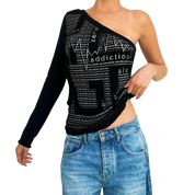 French Vintage Cutout Top (M)