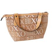 XOXO Tan Monogram Purse