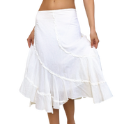 Early 2000s White Midi Skirt (M/L)