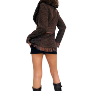 Genuine Fur Collar Jacket (S)