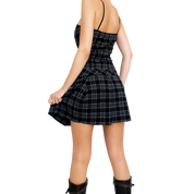 Flirty Plaid Mini Dress (S/M)