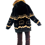 Vintage Furry Hooded Bear Coat (M/L)
