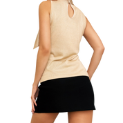 Silk & Cashmere Sleeveless Top (S)