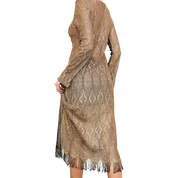 Gold Sheer Knit Duster (XS/S)