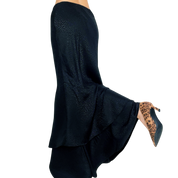 Black Tiered Maxi Skirt (S)