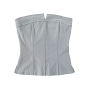 Light Gray Strapless Corset Top (S/M)