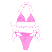 Pink Laced Bikini Top (XS-XL)