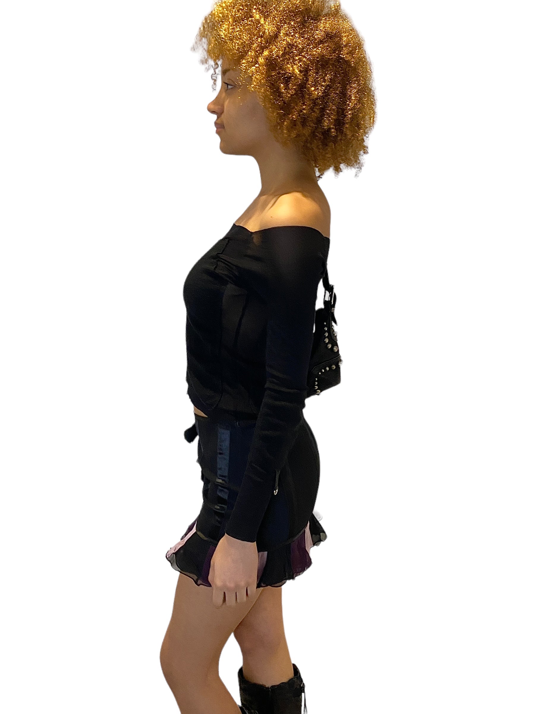 90s Mesh Knit Utility Long Sleeve (XS)