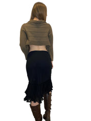 Vintage 90s Sheer Midi Skirt (M)