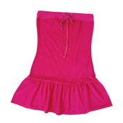 90s Hot Pink Terrycloth Mini Dress (S)