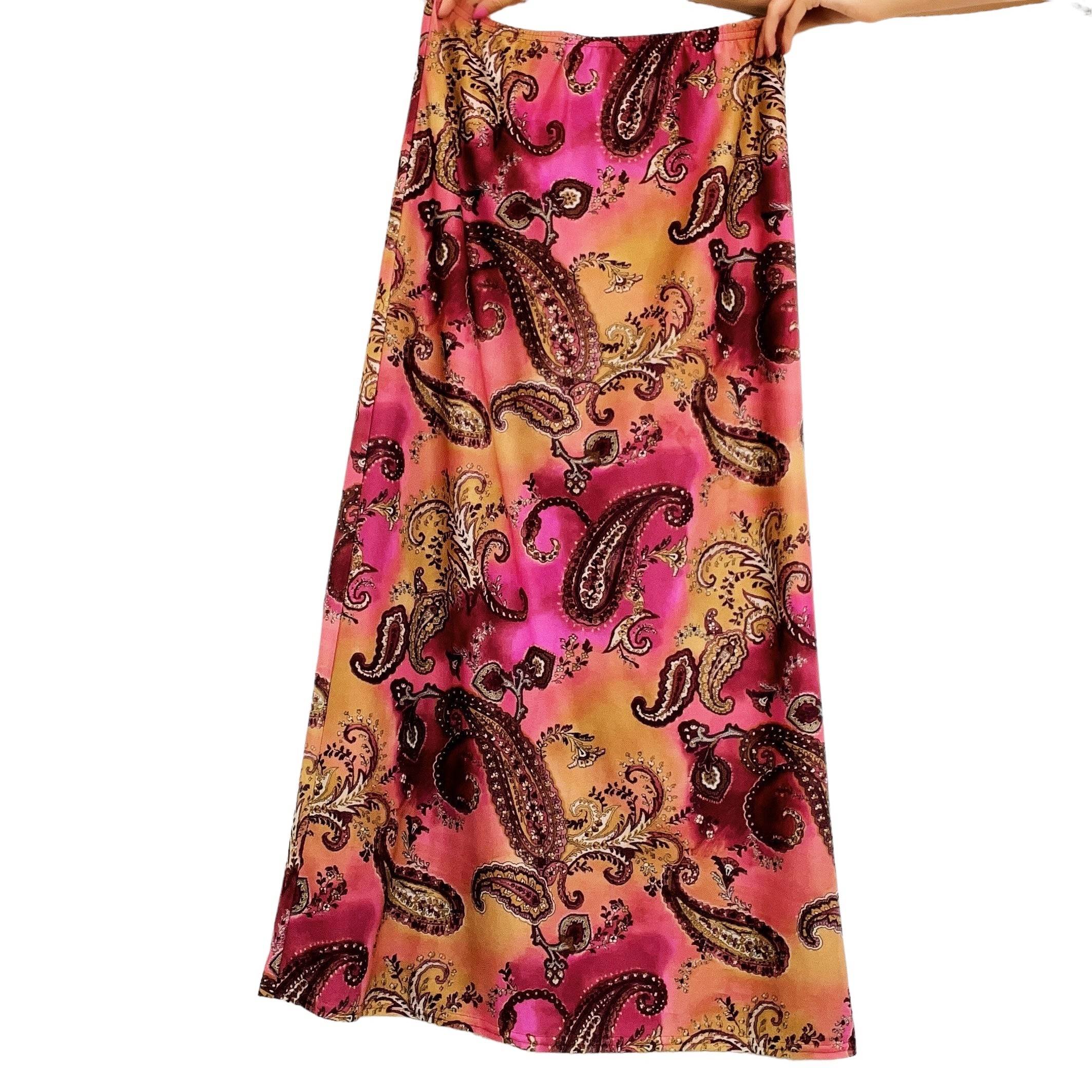 90s Paisley Maxi Skirt (S)
