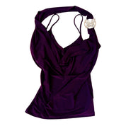 90s Purple Butterfly Halter Top (S/M)
