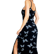 90s Butterfly Maxi Dress (M)