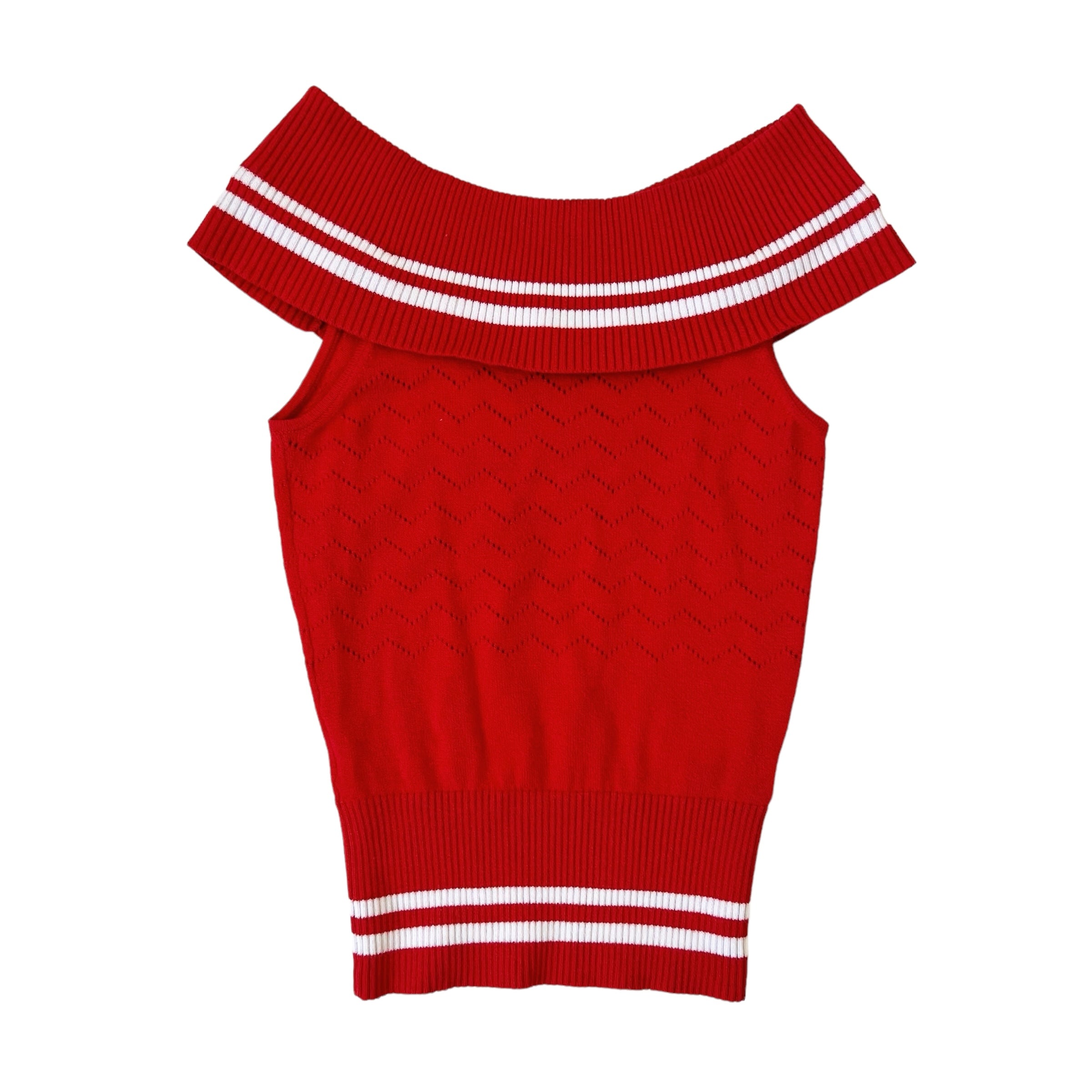 Bebe Off The Shoulder Knit Top (XS)