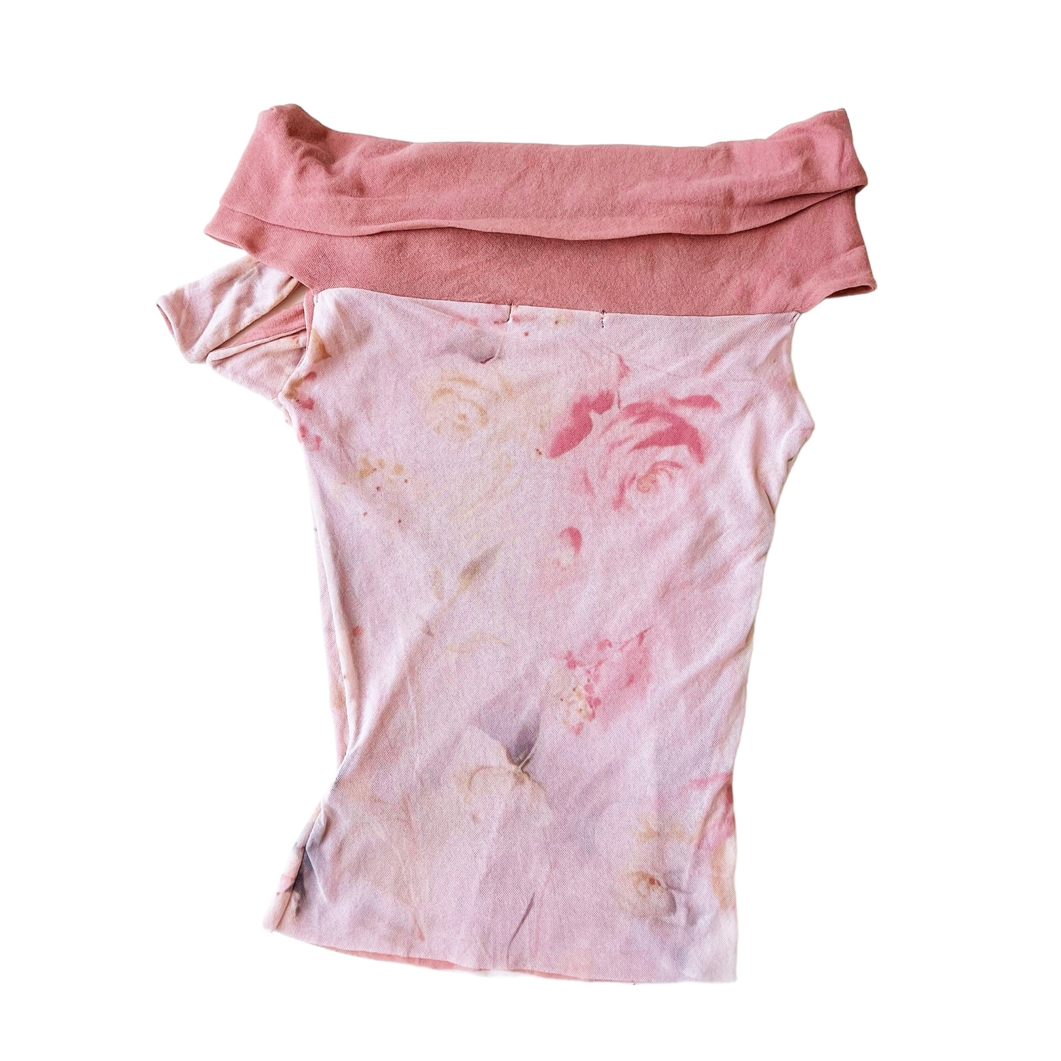 Early 2000s Rosy Pink Floral Top (S)