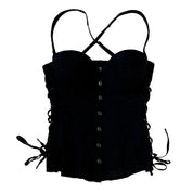 Guess Black Corset Top (M)