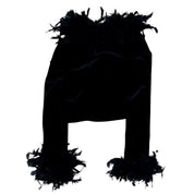 90s Velvet Feather Trim Cardi (S/M)