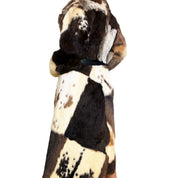 Long Patchwork Rabbit Fur Coat (M)