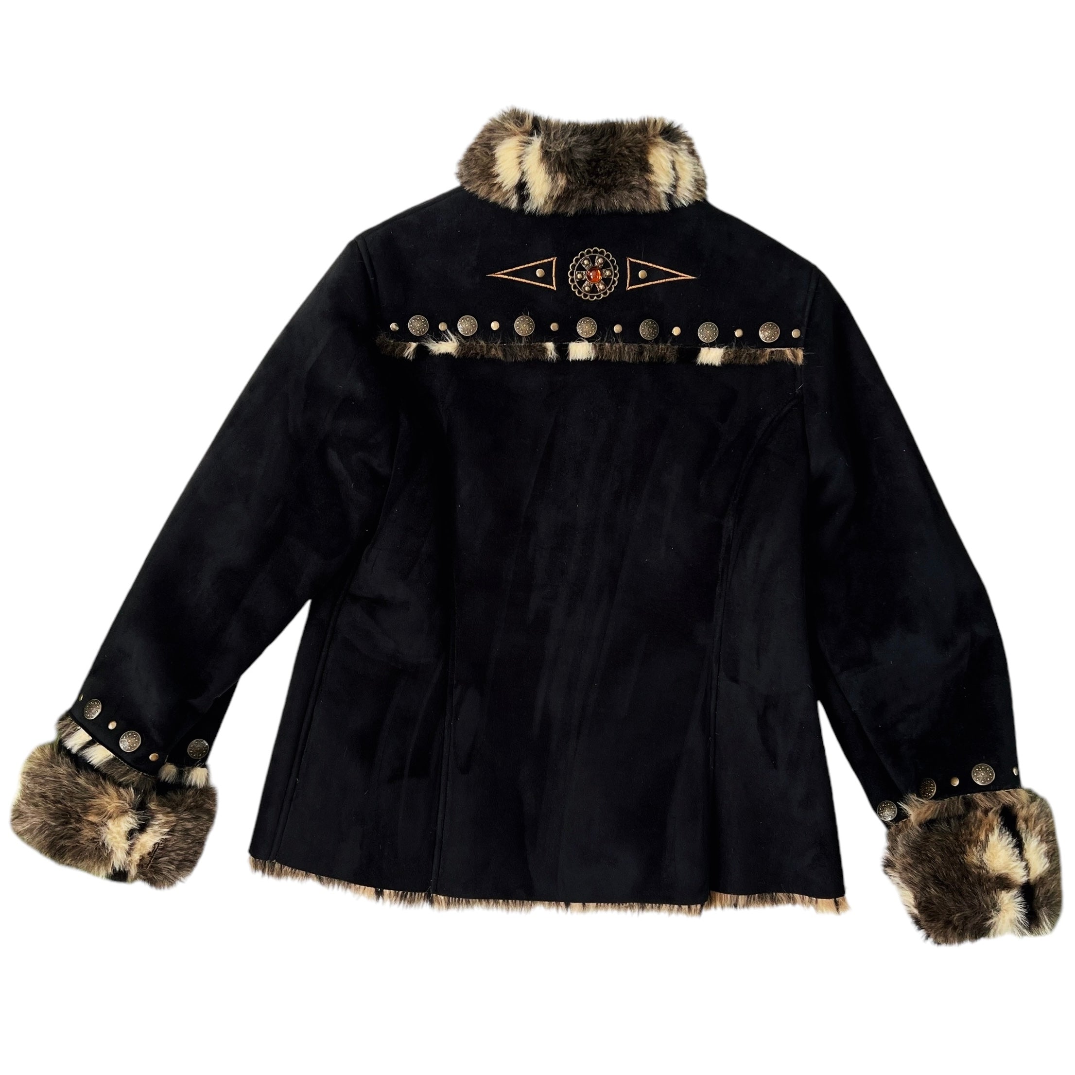 Furry Faux Suede Jacket (M)