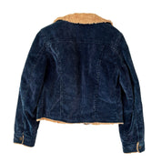 Furry Blue Corduroy Jacket (S/M)