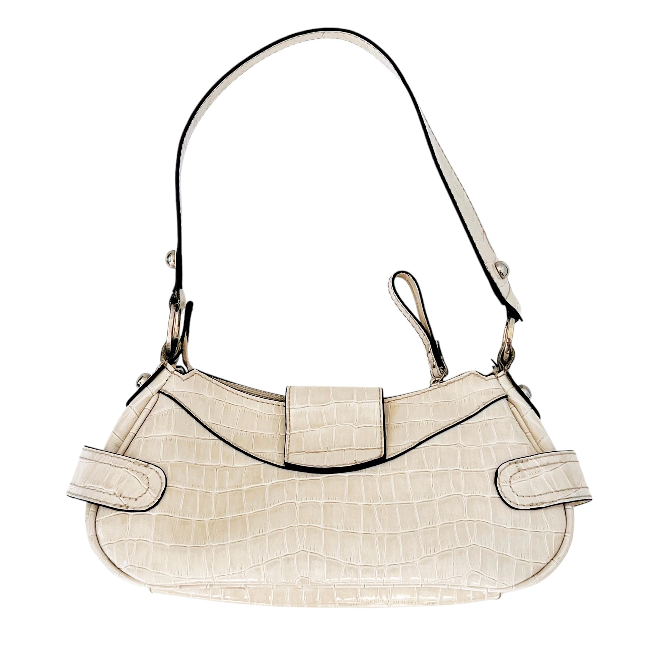 Guess Ivory Croc Purse