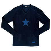 Vintage Ribbed Star Sweater (M)