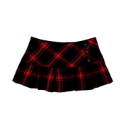 90s Plaid Micro Mini Skirt (XS)