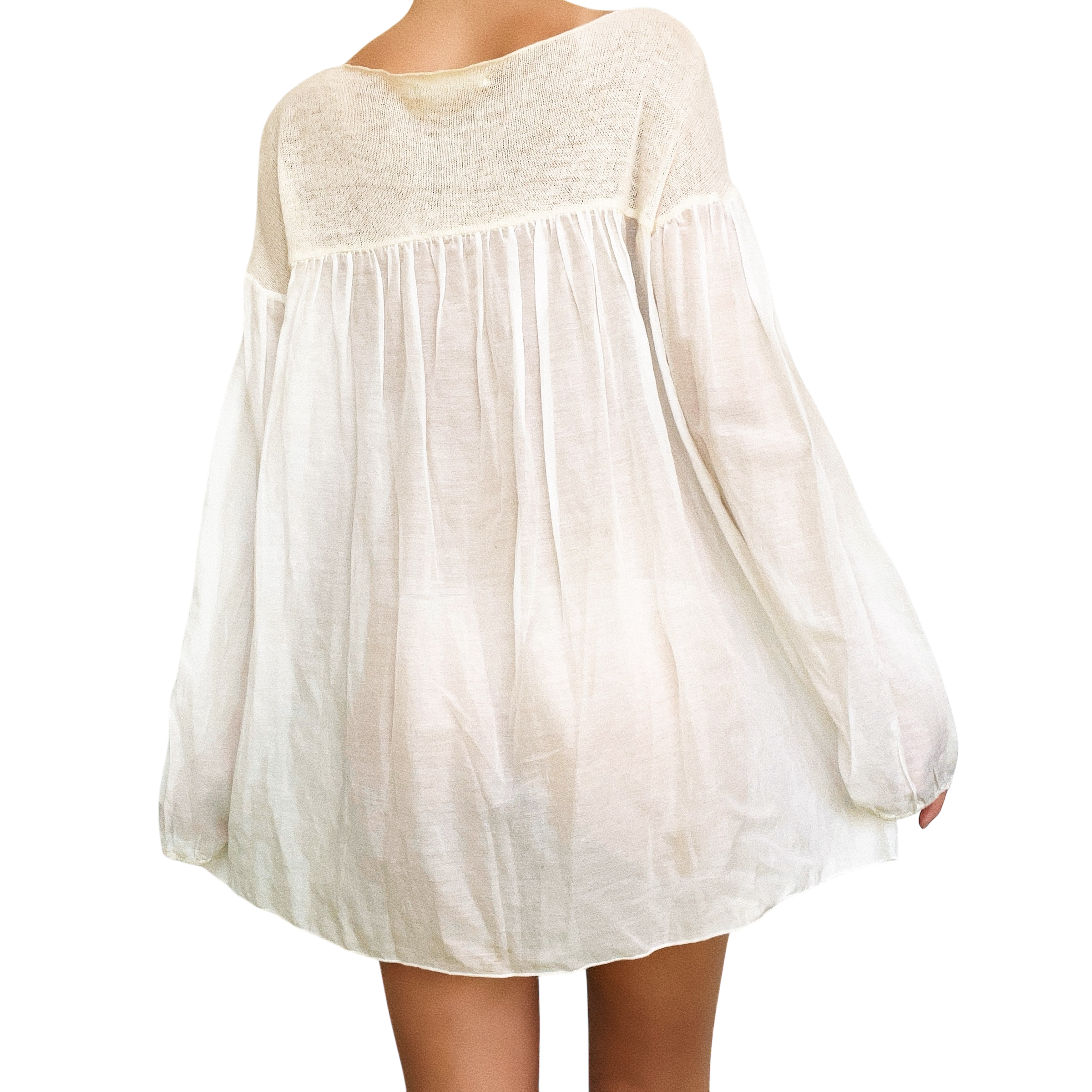 Sheer Flowy Babydoll (M)