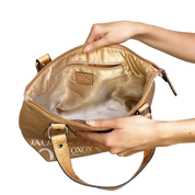 XOXO Tan Monogram Purse