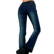 Early 2000s Gold Embellished Jeans (XS/S)