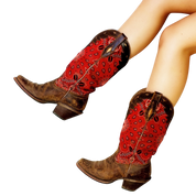 Ariat Distressed Bandana Boots (5.5/6)