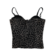 Vintage Leopard Corset Top (S)
