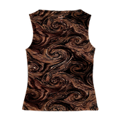 90s Swirly Chocolate Top (M)