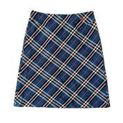 Burberry Vintage Blue Plaid Skirt (S)