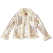 Early 2000s Furry Patchwork Jacket (M)