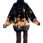 Rare Vintage Fleece Cat Jacket (L/XL)