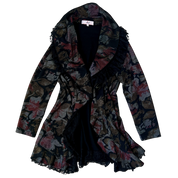Ruffly Italian Floral Blazer (S/M)