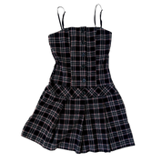 Flirty Plaid Mini Dress (S/M)