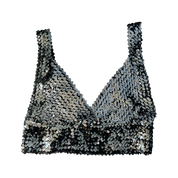 Vintage Sequin Bralette Top (M/L)