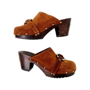 Juicy Couture Suede Clog Heels (7.5)